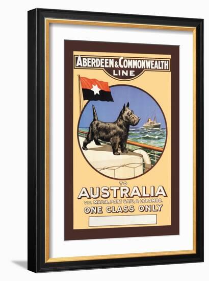 Aberdeen and Commonwealth Cruise Line to Australia-null-Framed Art Print