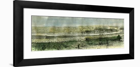 Aberdeen from the South Uk 1885-null-Framed Giclee Print