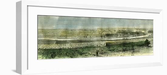 Aberdeen from the South Uk 1885-null-Framed Giclee Print