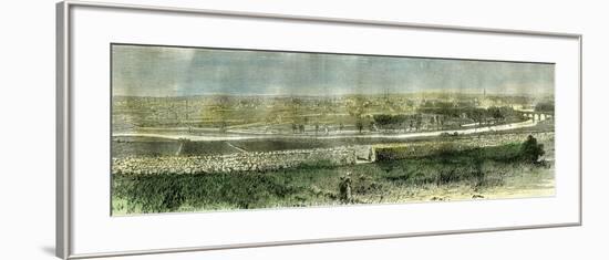 Aberdeen from the South Uk 1885-null-Framed Giclee Print