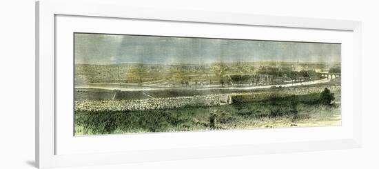 Aberdeen from the South Uk 1885-null-Framed Giclee Print