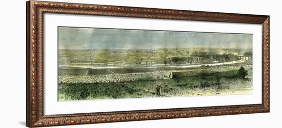 Aberdeen from the South Uk 1885-null-Framed Giclee Print