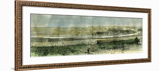 Aberdeen from the South Uk 1885-null-Framed Giclee Print