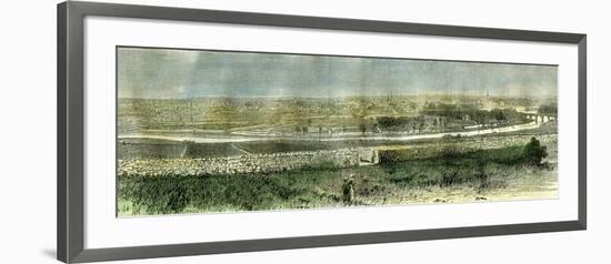 Aberdeen from the South Uk 1885-null-Framed Giclee Print