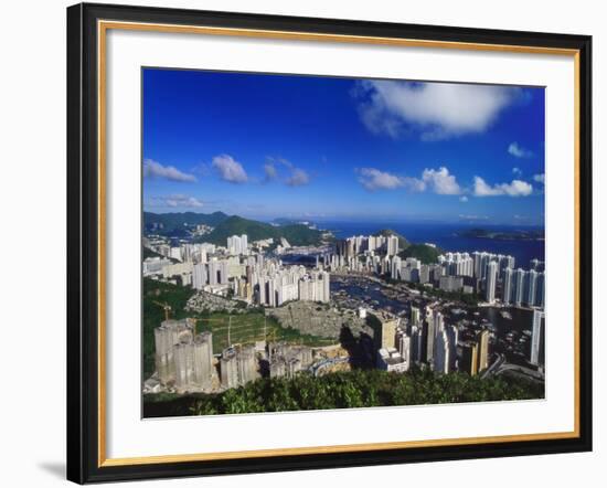 Aberdeen Harbour, Hong Kong Island, Hong Kong, China-Robert Francis-Framed Photographic Print