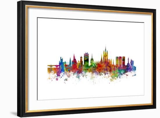 Aberdeen Scotland Skyline-Michael Tompsett-Framed Art Print