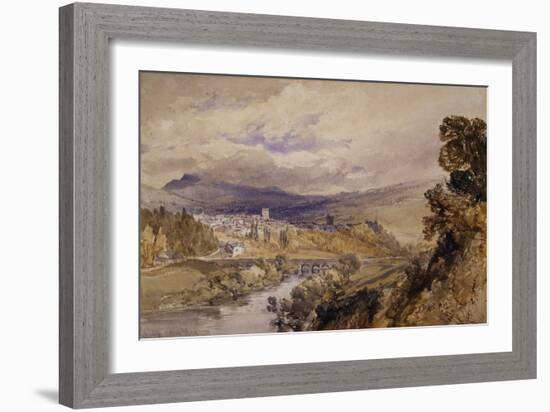 Abergavenny, 1848 (W/C on Paper)-William Callow-Framed Giclee Print