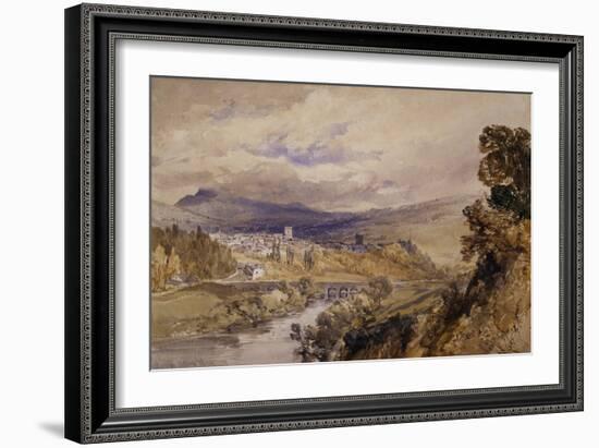 Abergavenny, 1848 (W/C on Paper)-William Callow-Framed Giclee Print