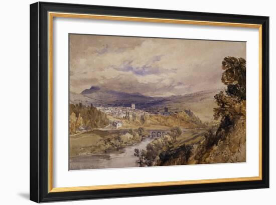 Abergavenny, 1848 (W/C on Paper)-William Callow-Framed Giclee Print