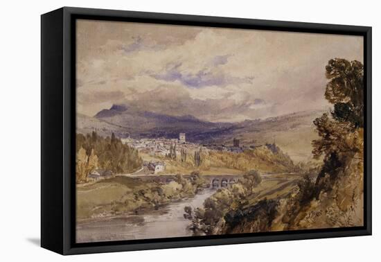 Abergavenny, 1848 (W/C on Paper)-William Callow-Framed Premier Image Canvas