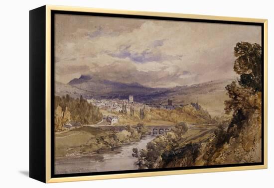 Abergavenny, 1848 (W/C on Paper)-William Callow-Framed Premier Image Canvas