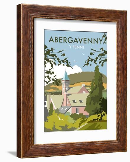 Abergavenny - Dave Thompson Contemporary Travel Print-Dave Thompson-Framed Art Print