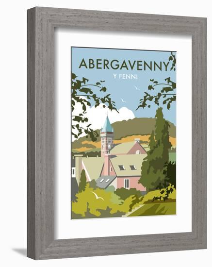 Abergavenny - Dave Thompson Contemporary Travel Print-Dave Thompson-Framed Art Print