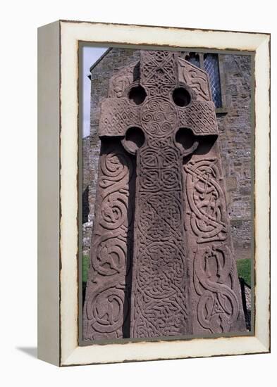 Aberlemno 2 with a Celtic Cross, Aberlemno, Angus, Scotland, 8th-19th Century-null-Framed Premier Image Canvas