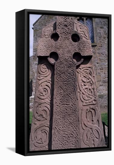 Aberlemno 2 with a Celtic Cross, Aberlemno, Angus, Scotland, 8th-19th Century-null-Framed Premier Image Canvas