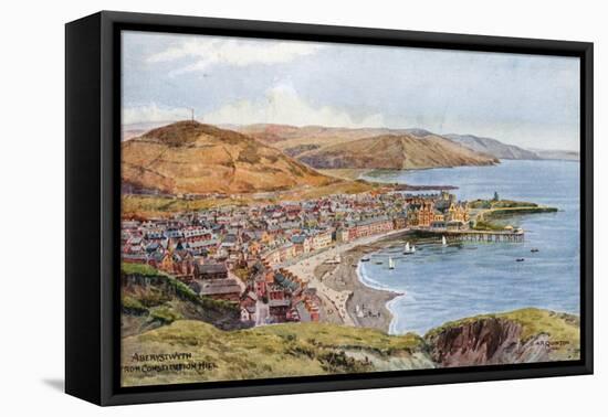 Aberystwyth from Constitution Hill-Alfred Robert Quinton-Framed Premier Image Canvas