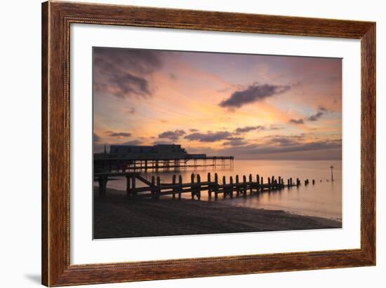 Aberystwyth Pier, Ceredigion, West Wales, United Kingdom, Europe-Billy Stock-Framed Photographic Print