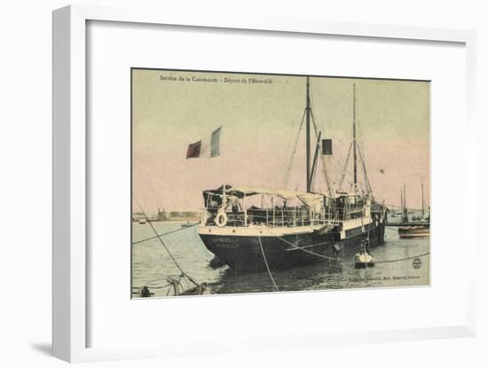 Abfahrt Des Dampfer Hirondelle, Service De Casamance-null-Framed Giclee Print