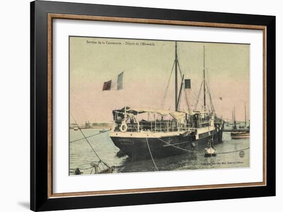 Abfahrt Des Dampfer Hirondelle, Service De Casamance-null-Framed Giclee Print