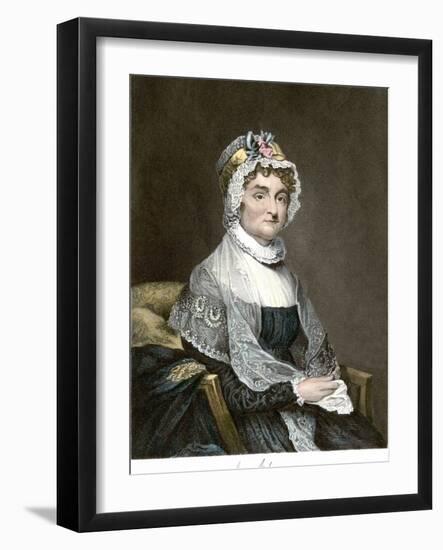 Abigail Adams, with Her Autograph-null-Framed Giclee Print