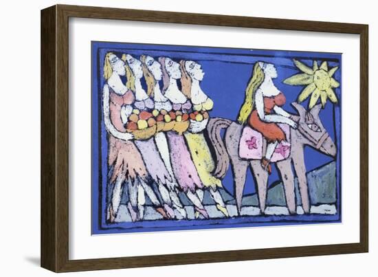 Abigail and Her Handmaids-Leslie Xuereb-Framed Giclee Print