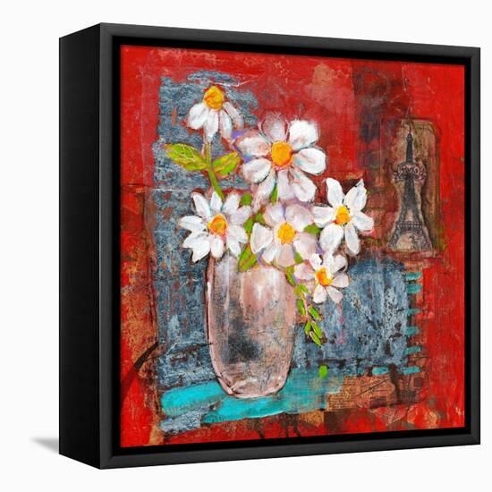 Abigail Daisy Flowers-Blenda Tyvoll-Framed Stretched Canvas