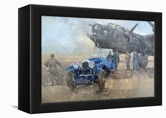 Able Mable and the Blue Lagonda-Peter Miller-Framed Premier Image Canvas