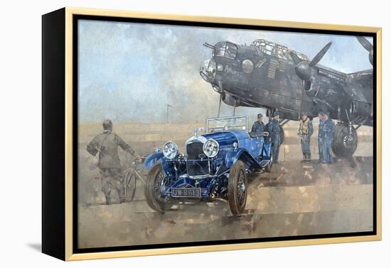 Able Mable and the Blue Lagonda-Peter Miller-Framed Premier Image Canvas