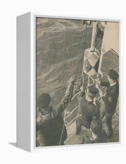 'Aboard a British Minesweeper', 1945-Unknown-Framed Premier Image Canvas