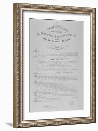 Abolotion of Bread Tax, 1851-James Yates-Framed Giclee Print