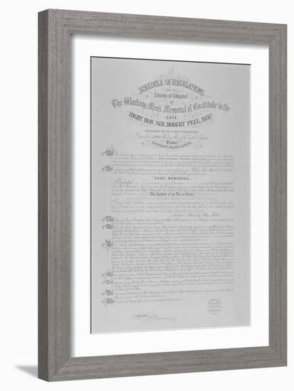 Abolotion of Bread Tax, 1851-James Yates-Framed Giclee Print