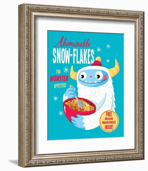 Abominable Snowflakes-Michael Buxton-Framed Art Print