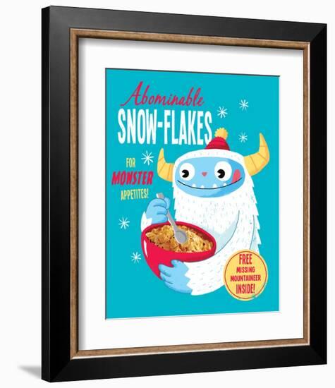 Abominable Snowflakes-Michael Buxton-Framed Art Print