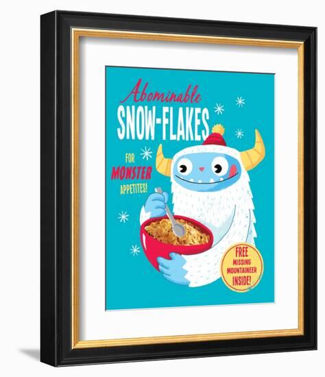 Abominable Snowflakes-Michael Buxton-Framed Art Print