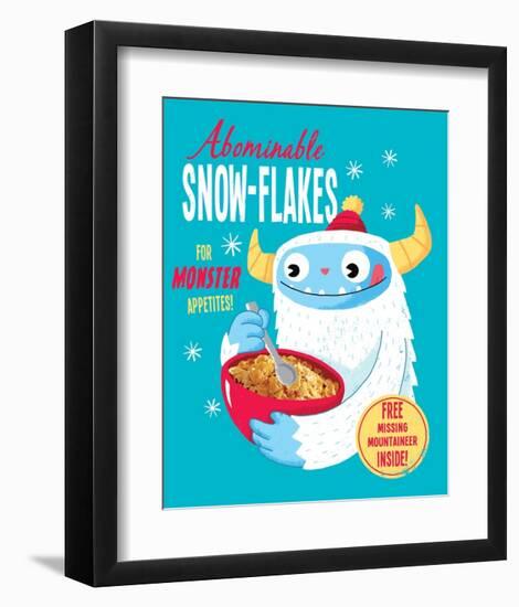 Abominable Snowflakes-Michael Buxton-Framed Art Print