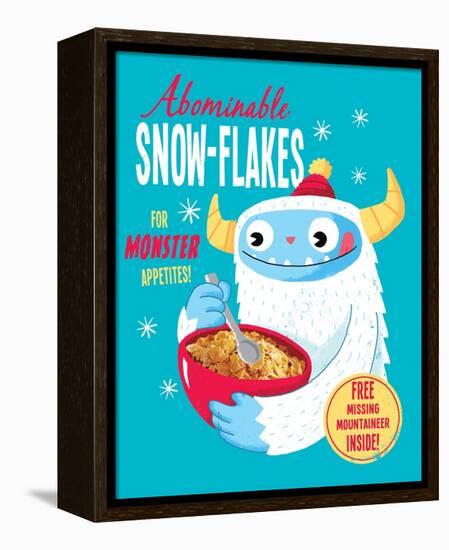 Abominable Snowflakes-Michael Buxton-Framed Stretched Canvas