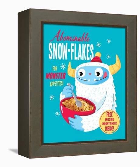 Abominable Snowflakes-Michael Buxton-Framed Stretched Canvas