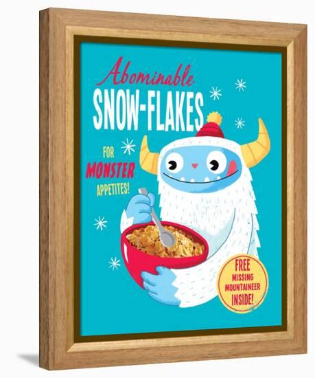 Abominable Snowflakes-Michael Buxton-Framed Stretched Canvas