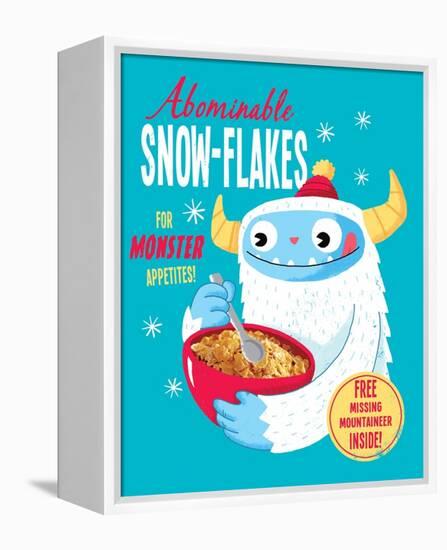 Abominable Snowflakes-Michael Buxton-Framed Stretched Canvas