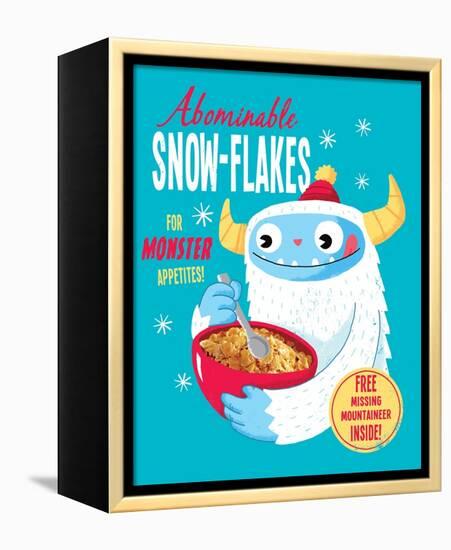 Abominable Snowflakes-Michael Buxton-Framed Stretched Canvas