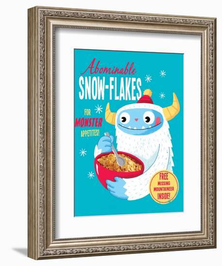 Abominable Snowflakes-Michael Buxton-Framed Premium Giclee Print