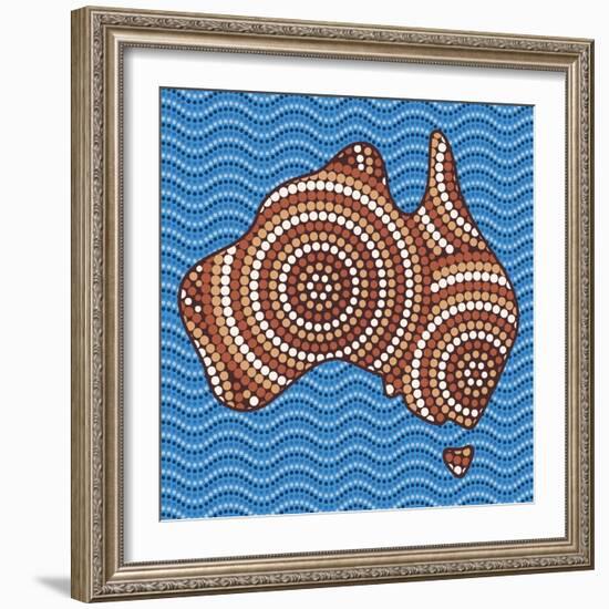 Aboriginal Abstract Art-Piccola-Framed Art Print