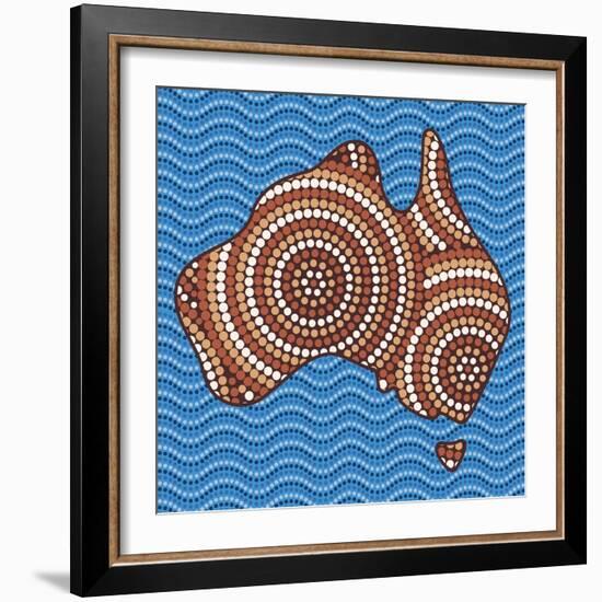 Aboriginal Abstract Art-Piccola-Framed Art Print