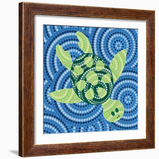 Aboriginal Abstract Art-Piccola-Framed Art Print