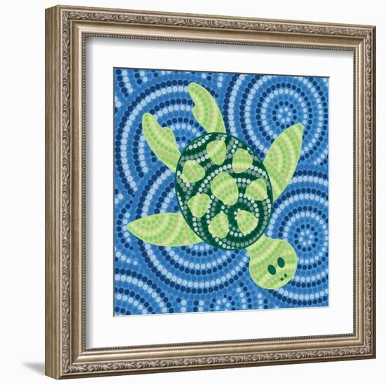 Aboriginal Abstract Art-Piccola-Framed Art Print