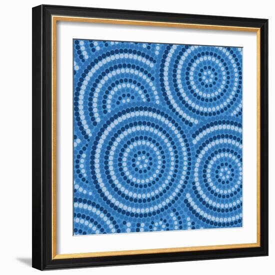 Aboriginal Abstract Art-Piccola-Framed Premium Giclee Print