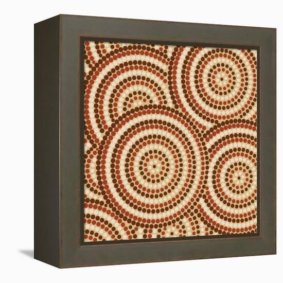 Aboriginal Abstract Art-Piccola-Framed Stretched Canvas