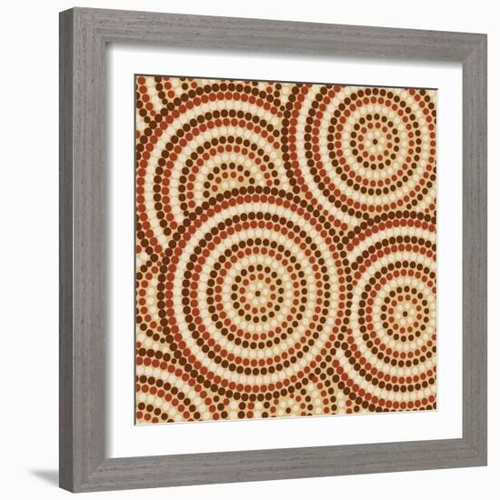 Aboriginal Abstract Art-Piccola-Framed Art Print