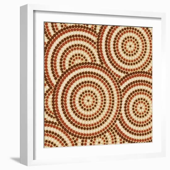 Aboriginal Abstract Art-Piccola-Framed Art Print