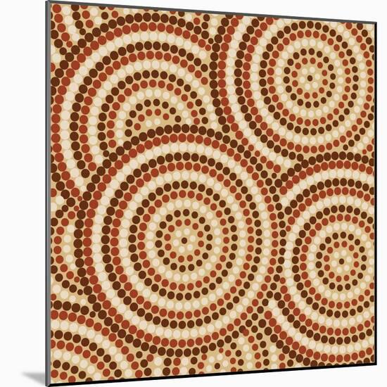 Aboriginal Abstract Art-Piccola-Mounted Art Print